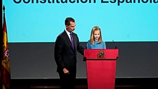 La princesa Leonor hace su primera lectura pública