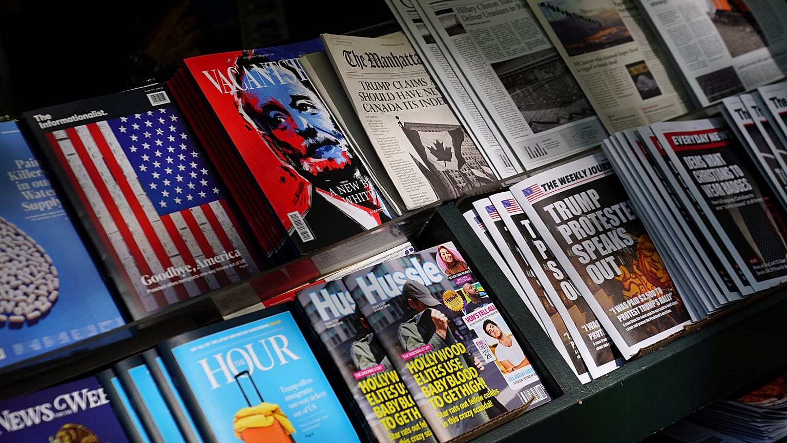 New York: Kiosk voller Falschmeldungen