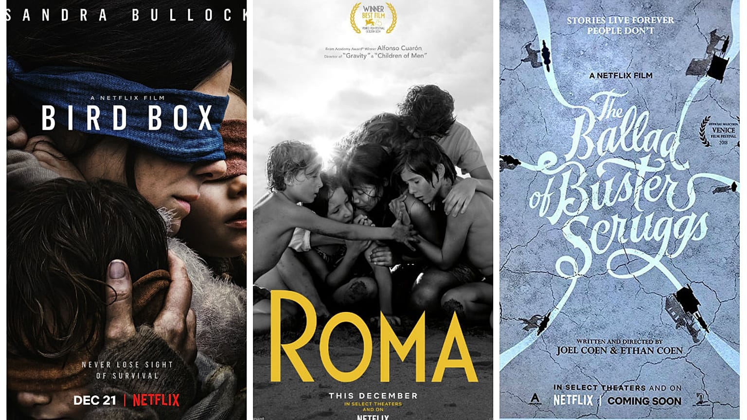 Netflix'ten bir ilk: Üç yeni filmi vizyona girdikten sonra online platformda 
