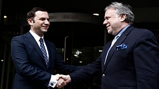 O αν. υπ.Εξωτερικών Γ.Κατρούγκαλος με τον αν.πρωθυπουργό της ΠΓΔΜ Μπ.Οσμάνι