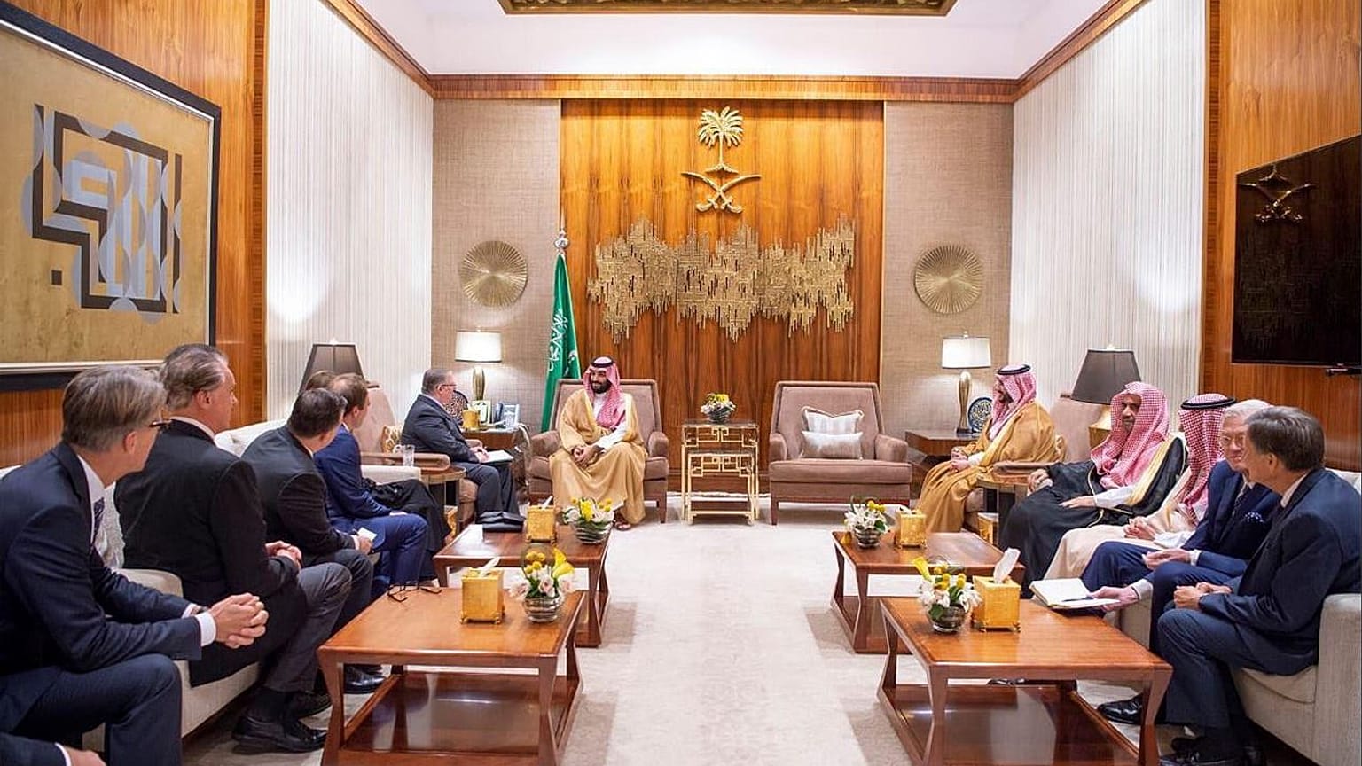 زيارة تاريخية.. محمد بن سلمان يلتقي بوفد من المسيحيين الإنجيليين الأصوليين 