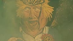 Boris Johnson effigy going up in flames