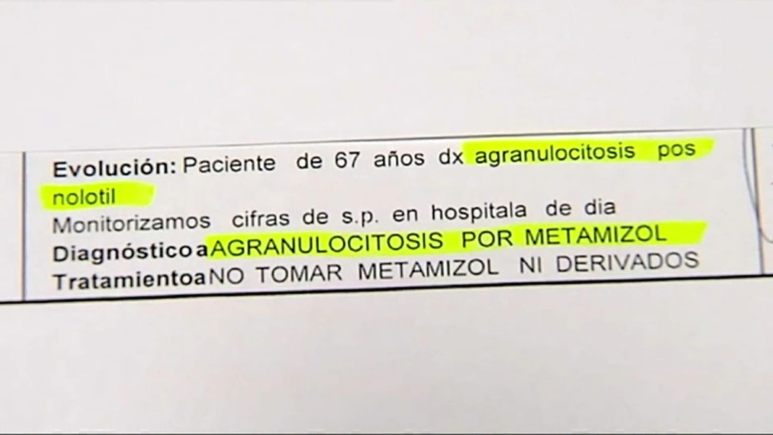 España: sanidad recomienda no vender ni recetar Nolotil a turistas