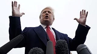 Nicht sehr versöhnlich vor dem Gedenken: Trump schimpft auf Macron