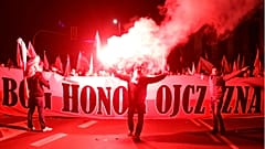 Polish leaders hold joint march with nationalists on 100th anniversary of Independence Day