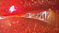 Ultras europeos celebran en Polonia el centenario del país