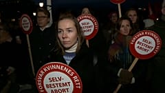 Manifestaciones en defensa de la ley del aborto en Noruega