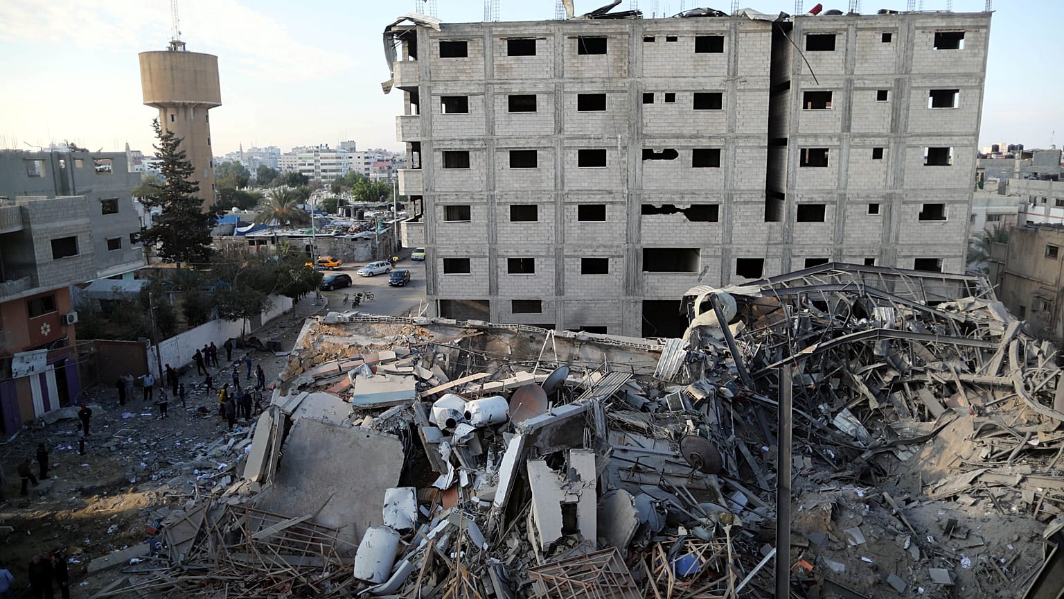 Quello che resta della tv di Hamas. 