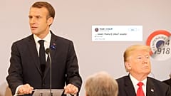 Trump se burla de la popularidad de Macron y llama "nacionalistas" a los franceses