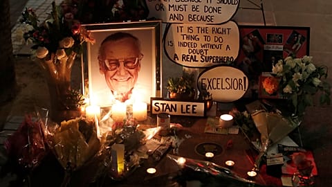 The star of Stan Lee on the Hollywood Walk of Fame in Los Angeles