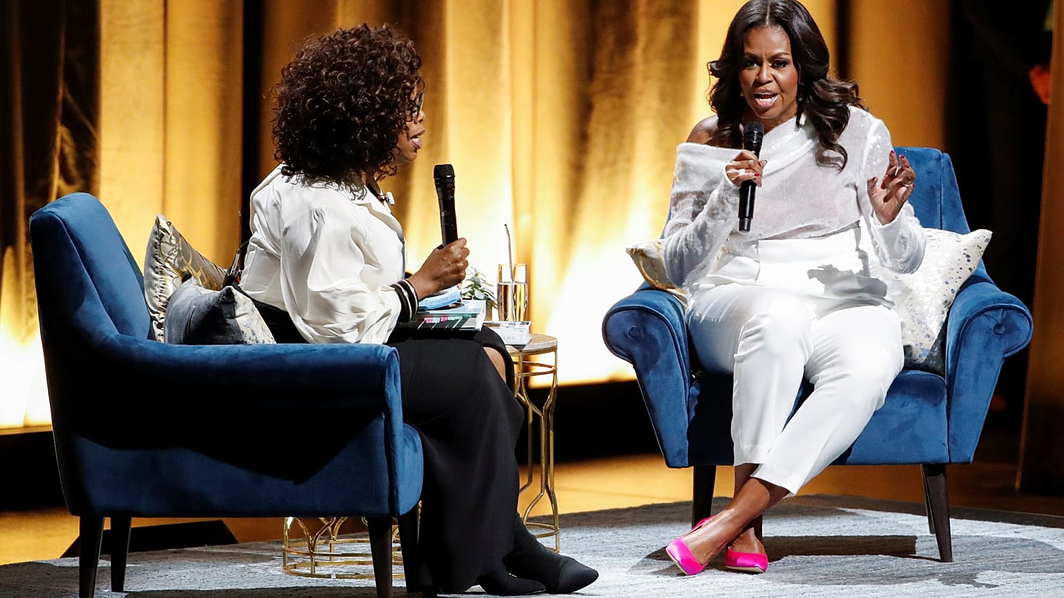 Michelle Obama, como una estrella de rock