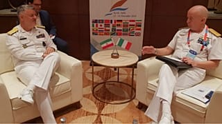 دیدار فرماندهان نیروی دریایی ایران و ایتالیا (عکس از فارس)