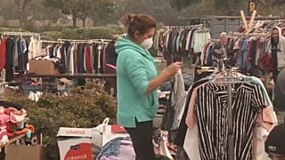 Incendies en Californie : des camps de fortune improvisés