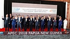 Papua Yeni Gine'de düzenlenen APEC Zirvesinde liderler fotoğraf çektirdi