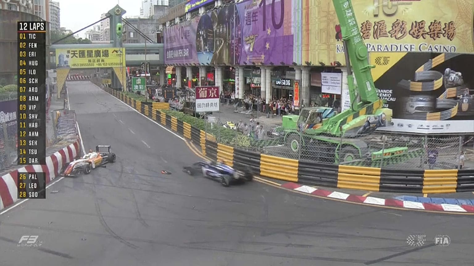 Accident spectaculaire à Macao : une pilote s'en sort miraculeusement