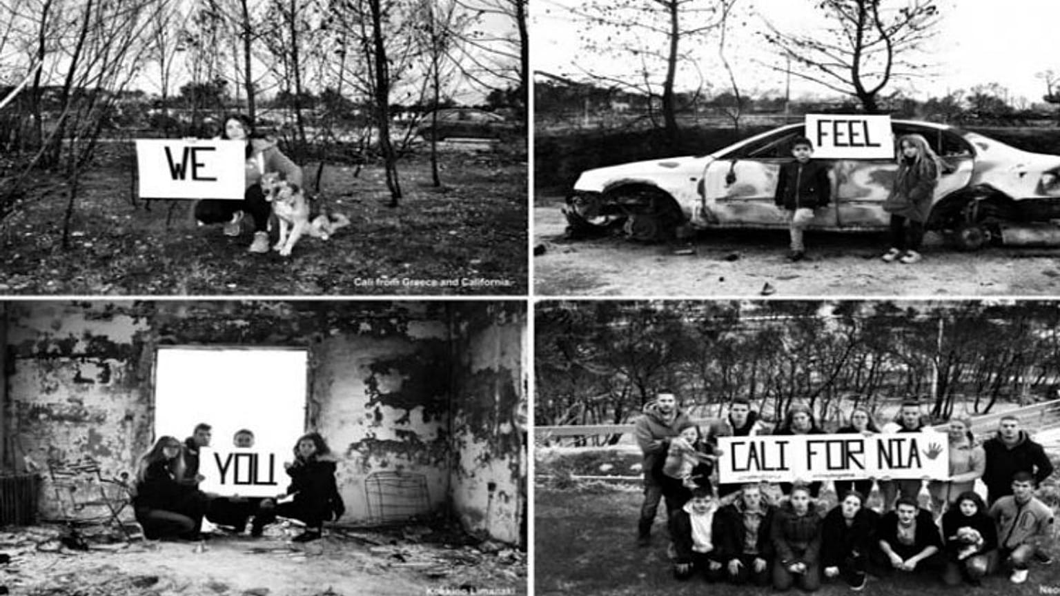 Μήνυμα συμπαράστασης από το Μάτι στην Καλιφόρνια