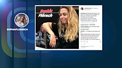 Zwischeninfo auf Sophia Flörschs Instagram-Seite