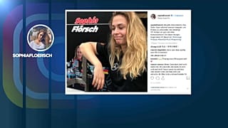Zwischeninfo auf Sophia Flörschs Instagram-Seite