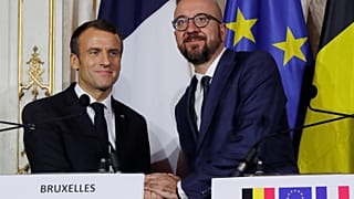 Macron lleva su discurso europeísta a Bélgica