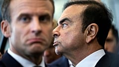 Fransa Cumhurbaşkanı Emmanuel Macron ve Renault CEO'su Carlos Ghosn