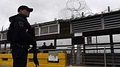 U.S. Customs and Border Protection officer on Mexico- Texas border