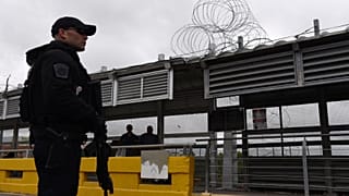 U.S. Customs and Border Protection officer on Mexico- Texas border