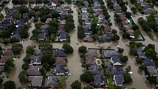 Casas sumergidas tras la tormenta tropical Harvey. Houston, EE.UU. 30/08/17