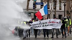 Protesters tear-gassed in Paris