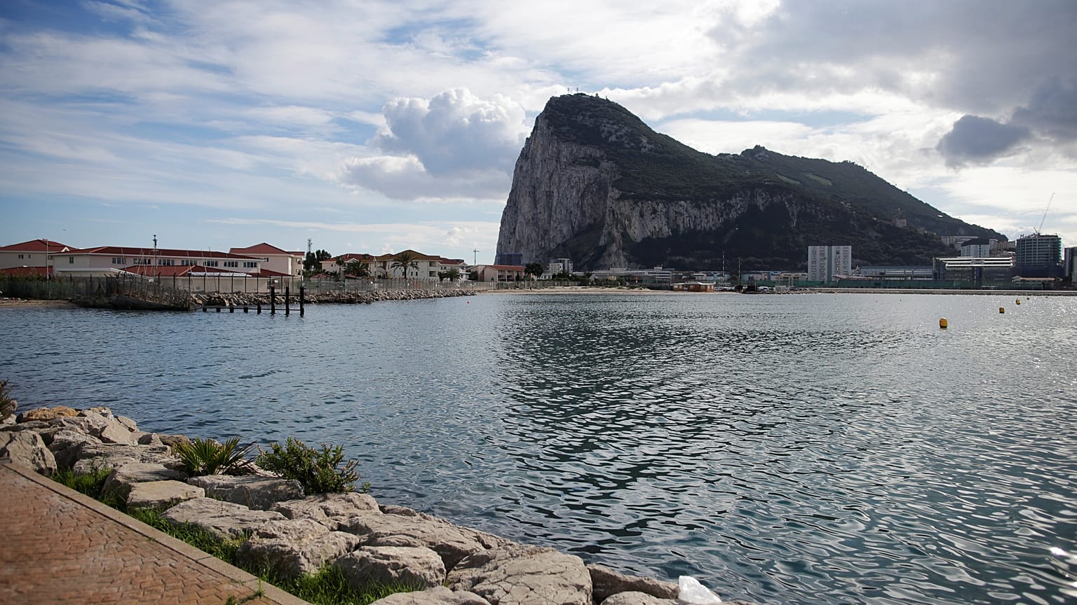 The Rock of the British overseas territory of Gibraltar 