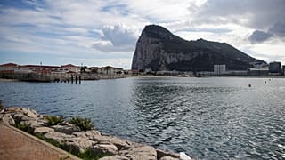 The Rock of the British overseas territory of Gibraltar 