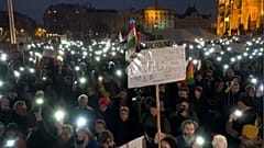 Hungarians march against Soros university closure plans