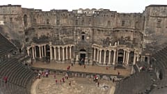 Römisches Theater in Bosra: Vergleichsweise geringe Kriegsschäden
