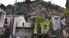 Λέσβος: Εκκενώθηκαν σπίτια στο Πλωμάρι λόγω κατολισθήσεων