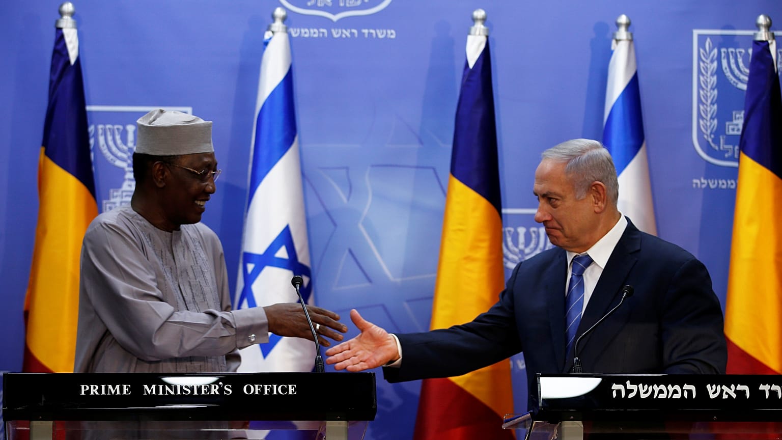 Benjamin Netanyahu et Idriss Déby