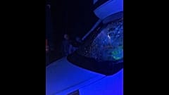 Watch: Footage of a van after it was attacked at a yellow vest blockade
