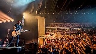Dave Grohl az amerikai Foo Fighters együttes koncertjén Budapesten 2017-ben