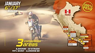 Cartaz oficial do rali Dakar 2019