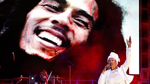A concert celebrating the 70th anniversary of Bob Marley's birth.