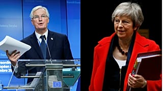 Michel Barnier (UE) e Theresa May (Reino Unido) promovem acordo do Brexit