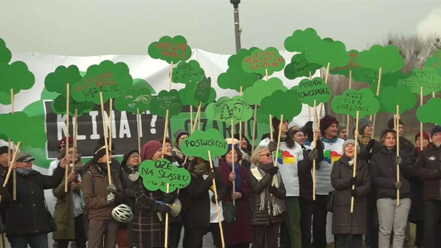 Manifestação ambientalistas em Katowice antes da COP24