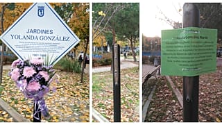 La historia detrás de una placa arrancada y reconstruida por vecinos de Madrid