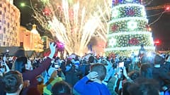 Beirut ilumina su árbol de Navidad 
