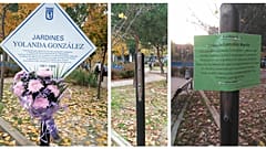 Das Denkmal, wie es ursprünlich aussah (links), und die neue Plakette.