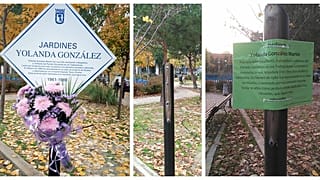 Das Denkmal, wie es ursprünlich aussah (links), und die neue Plakette.