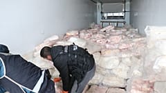 Erzincan'da arama yapılan TIR'dan kilolarca eroin çıktı 