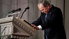 Watch: George W Bush pays tribute to his late father at state funeral 