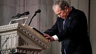 Watch: George W Bush pays tribute to his late father at state funeral