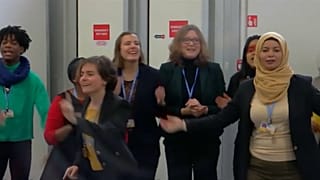 A „macsó fasizmus” ellen tüntettek Katowicében