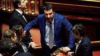 Matteo Salvini in parliament