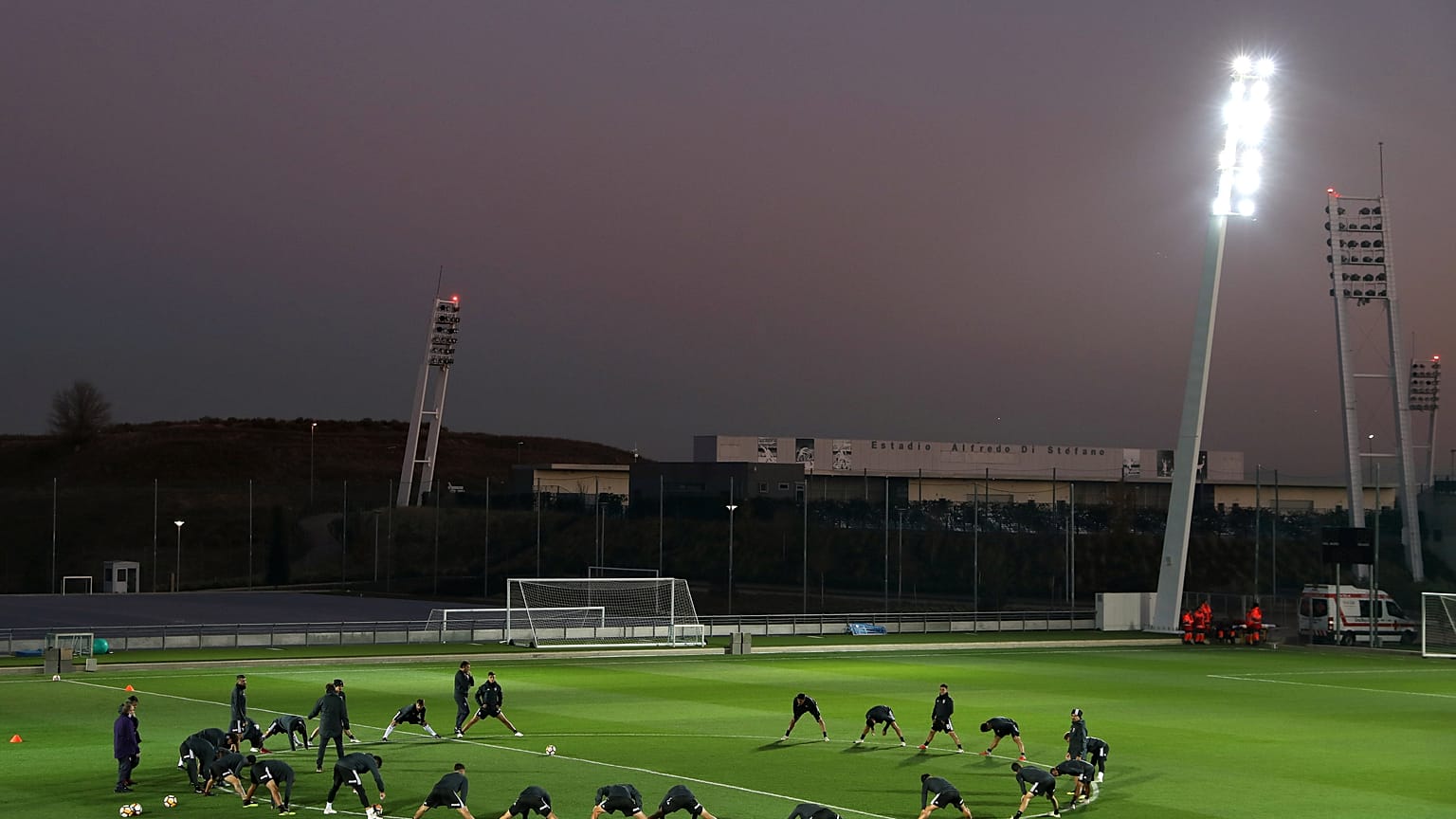 River Plate entrena en la ciudad deportiva del Real Madrid